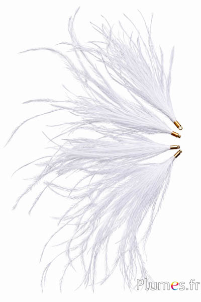 Anhänger Strauß - 9-12 cm - weiß